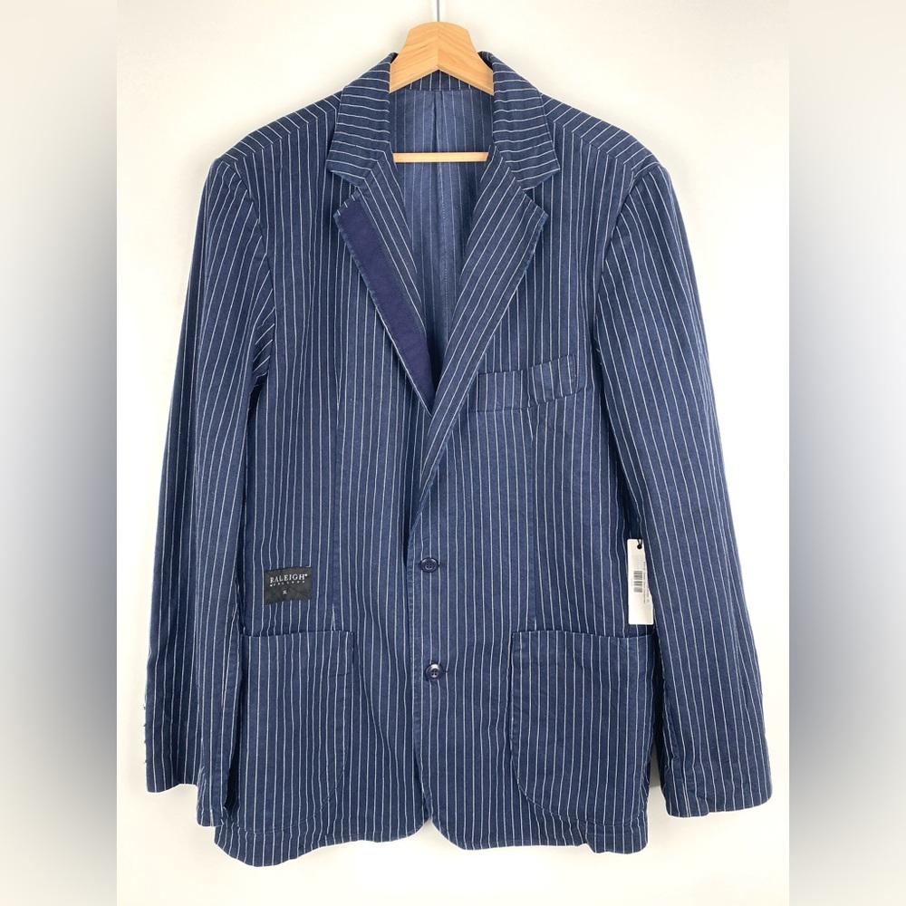 Raleigh Denim Workshop Indigo Pinstripe Sportcoat